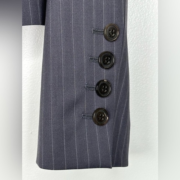 Boss Women's Pinstripe Single Button Jacket - Size 6 - Picture 3 of 5